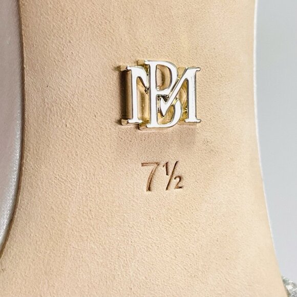 Badgley Mischka Women’s Effie Strappy Bow Heels White/Clear Size 7.5 - Picture 8 of 12